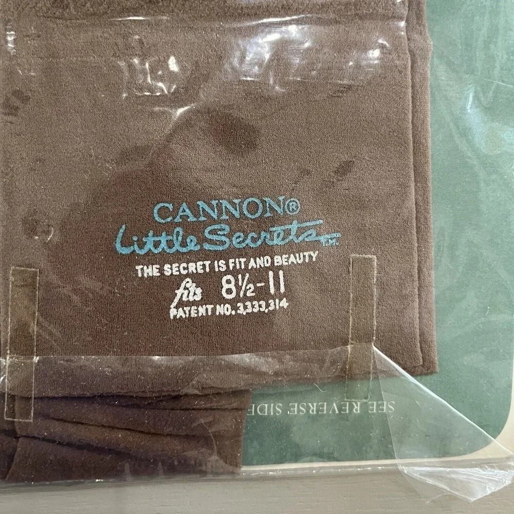 Vintage 60s Cannon Little Secrets Size 8 1/2-11 Nylon Garter Seamless Stockings